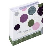 walther design Álbum de fotos Amazing Memories ME-486-A Verde 200 fotos 10 x 15 cm con inserciones
