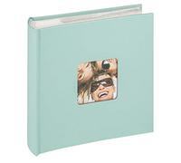 walther design Álbum de fotos verde menta 200 fotos Libro de notas de 10 x 15 cm con tapa recortada, Fun ME-110-A