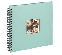 walther design Álbum de fotos verde menta 26 x 25 cm Álbum espiral con perforación, Fun SA-108-A