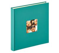 walther design Álbum de Fotos Verde petróleo 33 x 34 cm álbum Autoadhesivo con Recorte de Cubierta, Fun SK-110-K