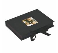 walther design Cajas de Almacenamiento Negras con Tapa Recortada, Fun FB-112-B