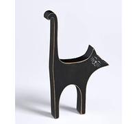 walther design Figura Decorativa Negra Fabricada en Madera, Cat CA199B