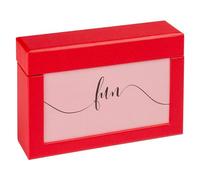 walther design Förvaringslåda för 100 foton 10x15 cm, Fotolåda Fun, röd, FB-116-R