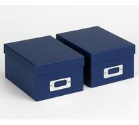 walther design Fun FB-115-LD - Cajas de almacenamiento, color azul, paquete de 2 (2 cajas)