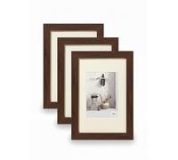 walther design Home HO520N3 - Marcos de fotos de madera, color nogal, 15 x 20 cm, paquete de 3