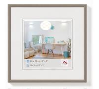 walther design Marco de fotos acero 20 x 20 cm Marco de plástico New Lifestyle KV220D