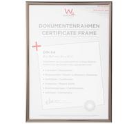 walther design Marco de fotos acero 21 x 29,7 cm (DIN A4) con Vidrio acrílico, New Lifestyle Marco de plástico KVX130D