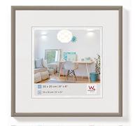 walther design Marco de fotos acero 30 x 30 cm Marco de plástico New Lifestyle KV330D