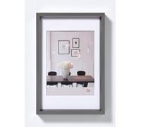 walther design Marco de fotos acero 40 x 50 cm con passepartout, Marco de plástico Steel Style ES050D