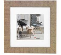 walther design Marco de Fotos Beige 20 x 20 cm con passepartout, Marco de Madera Home HO220C