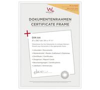 walther design Marco de fotos blanco 21 x 29,7 cm (DIN A4) con Vidrio acrílico paquete doble, New Lifestyle Marco de plástico KVX130WD