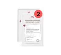 walther design KV130WD Nuevo marco de fotos de plástico Lifestyle, 21x29,7 cm DIN A4, blanco, paquete de 2