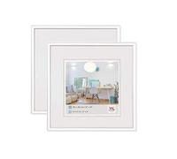 walther design Marco de fotos blanco 30 x 30 cm paquete doble, New Lifestyle Marco de plástico KV330WD