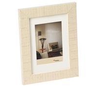 walther design Marco de Fotos Crema Blanco 20 x 20 cm con passepartout, Marco de Madera Home HO220W