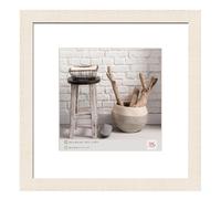 walther design Marco de Fotos Crema Blanco 40 x 40 cm con passepartout, Marco de Madera Home HO440W