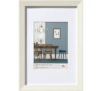 walther design Marco de fotos diseño blanco 50 x 70 cm con paspartú, Marco de madera Fiorito EF070W