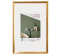 walther design Desire DEX318G Marco de fotos de plástico color dorado de 13 x 18 cm con cristal acrílico