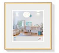 walther design Marco de fotos dorado 20 x 20 cm New Lifestyle Marco de plástico KV220G