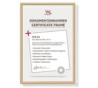 walther design Marco de fotos dorado 21 x 29,7 cm (DIN A4) Marco de plástico New Lifestyle KV130G