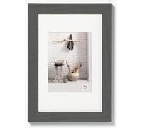 walther design Marco de Fotos Gris 10 x 15 cm con passepartout, Marco de Madera Home HO015D