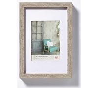 Walther Design Marco de fotos Stockholm EA520D madera 15 x 20 cm con passepartout gris