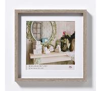 walther design Marco de fotos gris 40 x 40 cm con passepartout, Marco de madera Stockholm EA444D