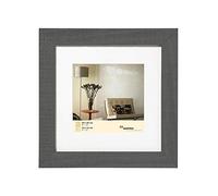 walther design Marco de fotos gris 50 x 50 cm con passepartout, Marco de madera Home HO550D