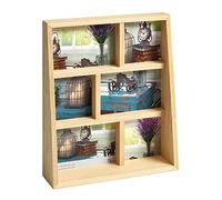 walther design Marco de Fotos Natural 3X 10x15 y 3X 10x10 cm Marco de galería Rustic SM666H