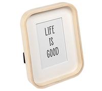 walther design Marco de fotos natural de 10 x 15 cm con passepartout de madera, Urban Nature SK015H