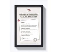 Walther Design ES130B Steel Style, Marco De Plástico, 21x29.7 cm, Negro