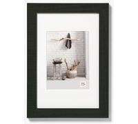 walther design Marco de Fotos Negro 24 x 30 cm con passepartout, Marco de Madera Home HO430B