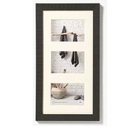 walther design Marco de Fotos Negro 3X 10x15 cm Galerie con Passe-partout, Home Marco de Madera HO315B
