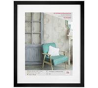 walther design EA450B Stockholm Marco de fotos de madera color negro de 40 x 50 cm, con cristal acrílico y paspartú