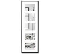 walther design Marco de fotos negro 5X 10x15 cm galería con passepartout, Marco de plástico Galeria KB515H