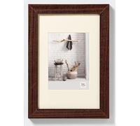 walther design Marco de Fotos Nogal 10 x 15 cm con passepartout, Home Marco de Madera HO015N