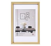 walther design Marco de fotos oro 10,5 x 15 cm con passepartout, Marco de plástico Steel Style ES015G