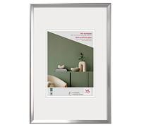 walther design Marco de fotos plata 40 x 60 cm con cristal artístico, Marco de plástico Desire DEX460S