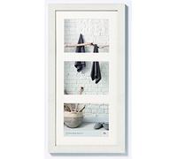 walther design Marco de Fotos Polar Blanco 3X 13x18 cm galería con passepartout, Marco de Madera Home HO338V