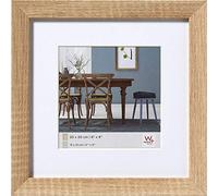 walther design Marco de fotos roble claro 40 x 40 cm con paspartú, Marco de madera Fiorito EF440E