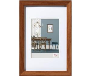 walther design Marco de fotos roble oscuro 50 x 70 cm con paspartú, Marco de madera Fiorito EF070P