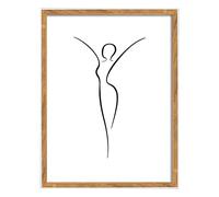 walther design NW050H Silhouette - Marco de fotos de madera, 40 x 50 cm, natural