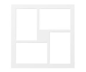 walther design PA433W Paspartú para Marco de Fotos, 30 x 30 cm, 4 Fotos de 10 x 15 cm, Color Blanco