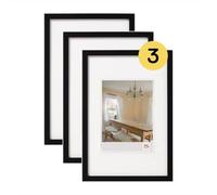 Walther Peppers Marco de fotos de 7 x 10 cm, color negro