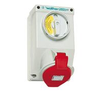 Walther Werke Enchufe de pared AT130 CEE, 32 A, 5 pines, 400 V, 1 unidad