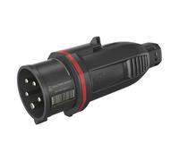 Walther Werke 1345139 FW210506CC CEE Conector 16 A 5 polos 400 V 1 unidad, negro, rojo