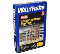 Walthers Cornerstone HO Scale Model George Roberts Printing Steam Escala 1:160 N, Color impresión, 1/4" 11.2 x 19.3 x 18.1cm (933-3231)