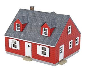 Walthers Cornerstone- Walthers, Inc. Cape Cod House Kit Casa unifamiliar, 2-3/8 X 2 X 1-5/8" 6 X 5 X 4.1cm (933-3839)
