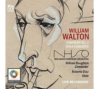 Walton : Symphonie n° 2 - Concerto pour alto. Diaz, Boughton.