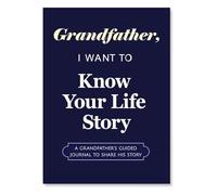 Waltonalice Grandfather, I Want to Know Your Life Story: Libro de recuerdos para rellenar historias de vida, regalo personal para papá, libro de recuerdos azul oscuro - Abuelo