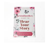 Waltonalice Grandmother, I Want to Hear Your Story: libro de recuerdos para rellenar historias de vida, regalo personal para papá, libro de recuerdos de flores, abuela